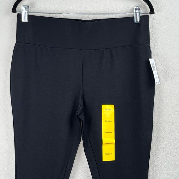 Philosophy Anthropologie High Rise Pull-On Black Leggings Wide Waistband NWT LG - Picture 4 of 9